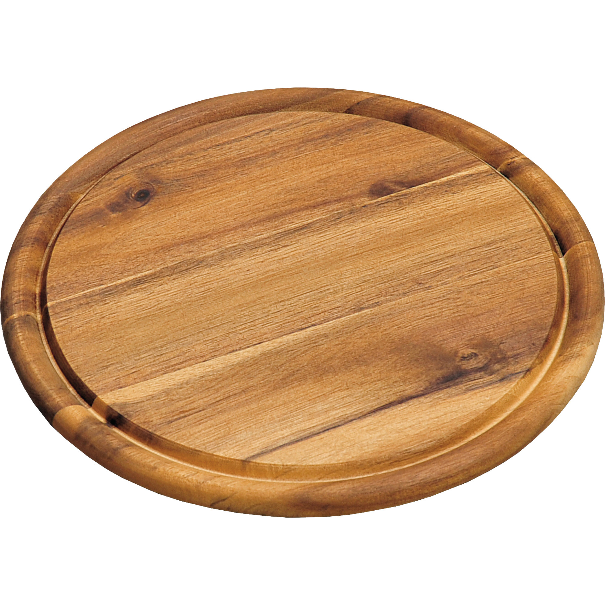 Kesper Holzteller m. Saftrille 25cm