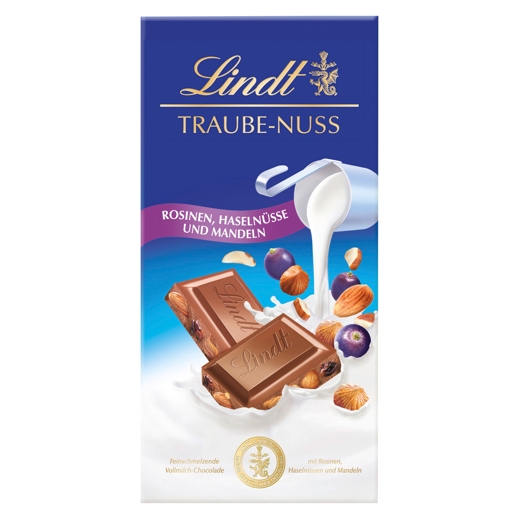 Lindt Maitre Chocolatier 100g, Traube Nu