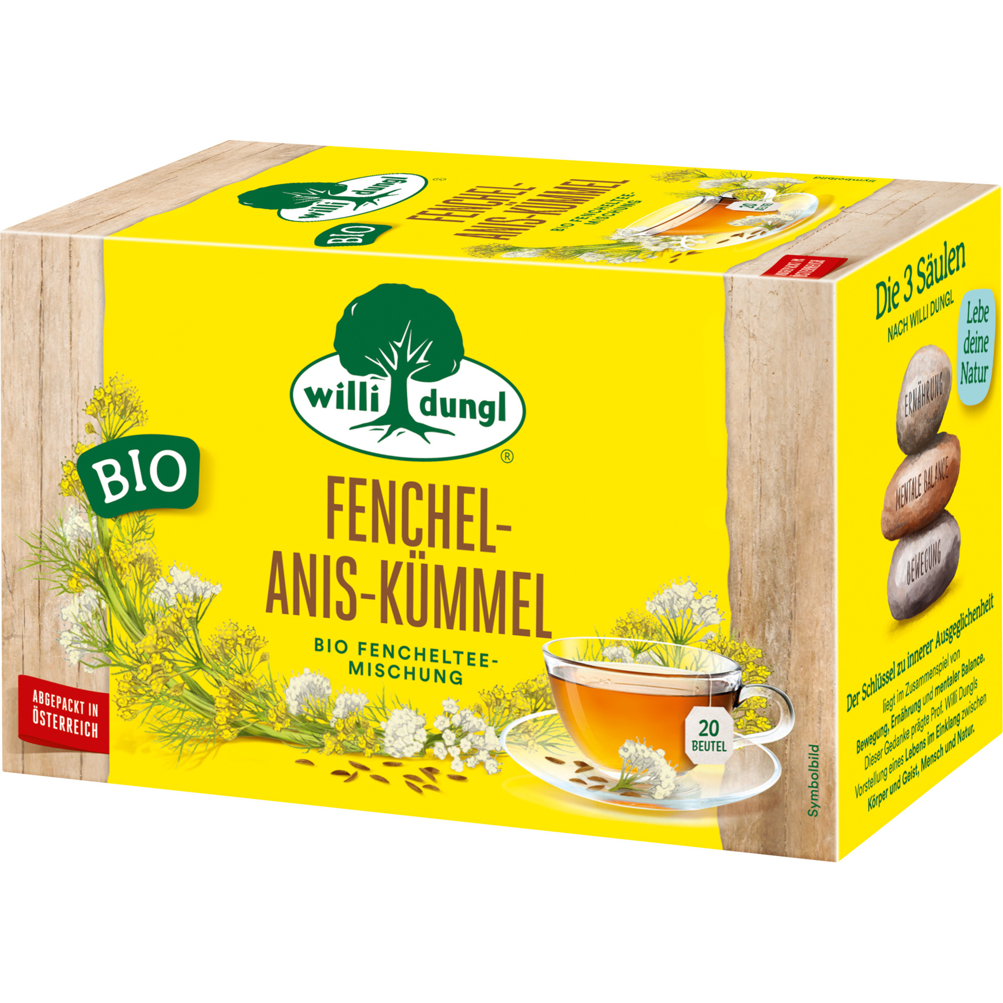 Dungl Tee 20er, Bio Fenchel Anis Kümmel