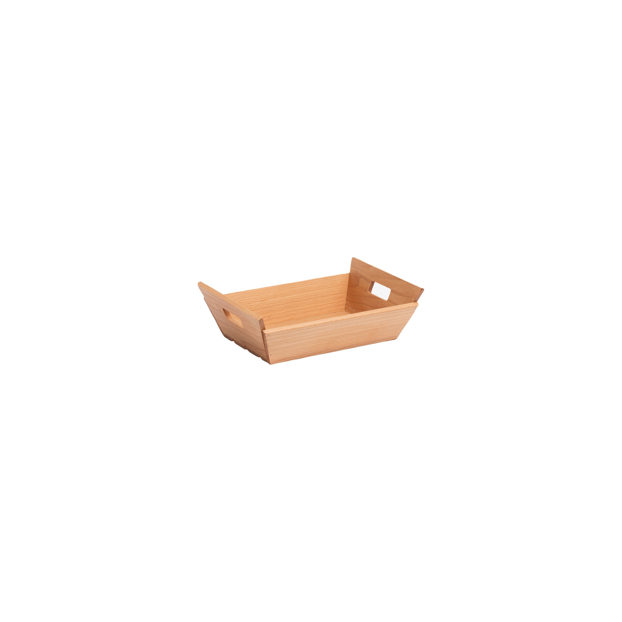 Holzbox rechteckig m.2 Gr. 24x21x7cm
