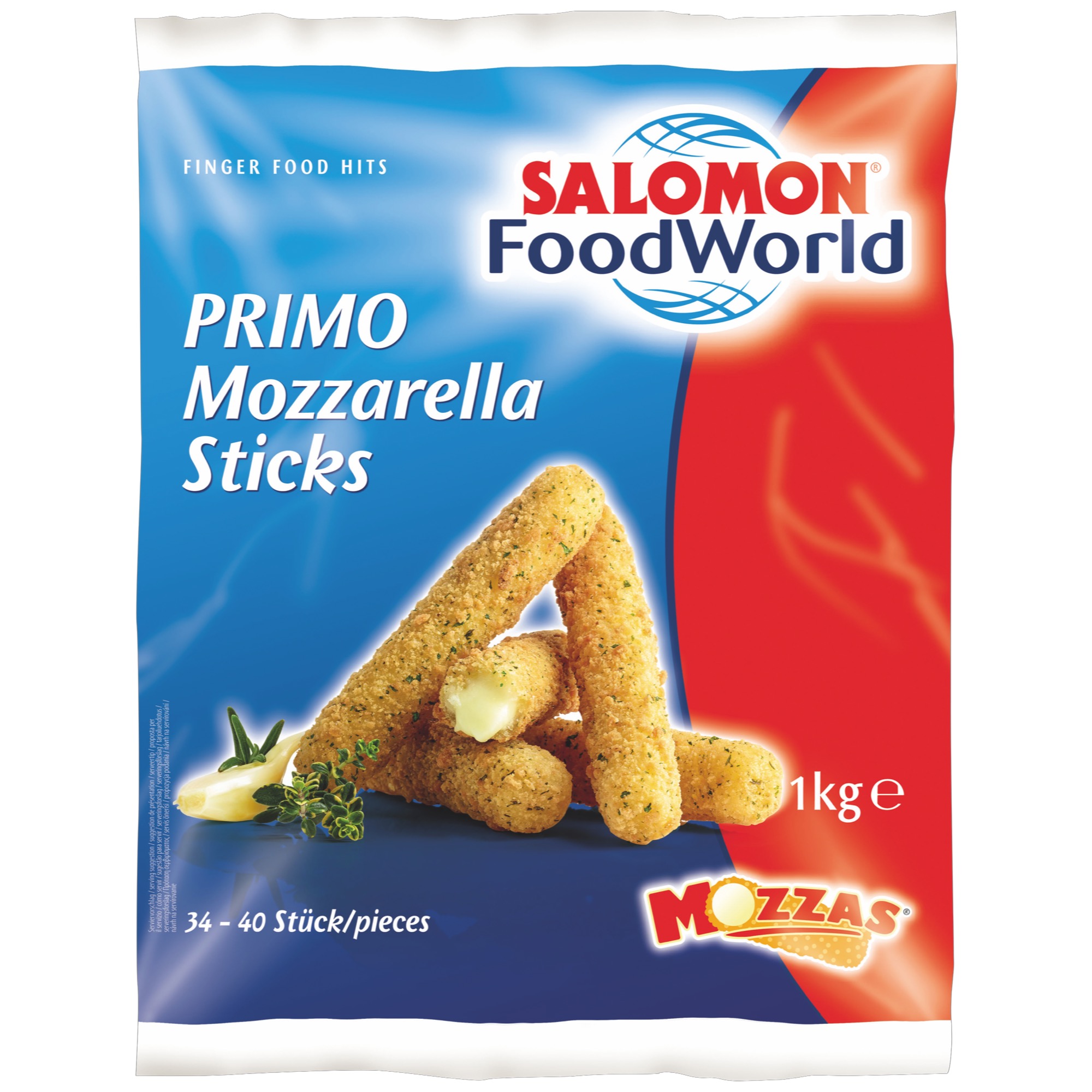 Salomon Mozzarella Sticks mraz. 1kg