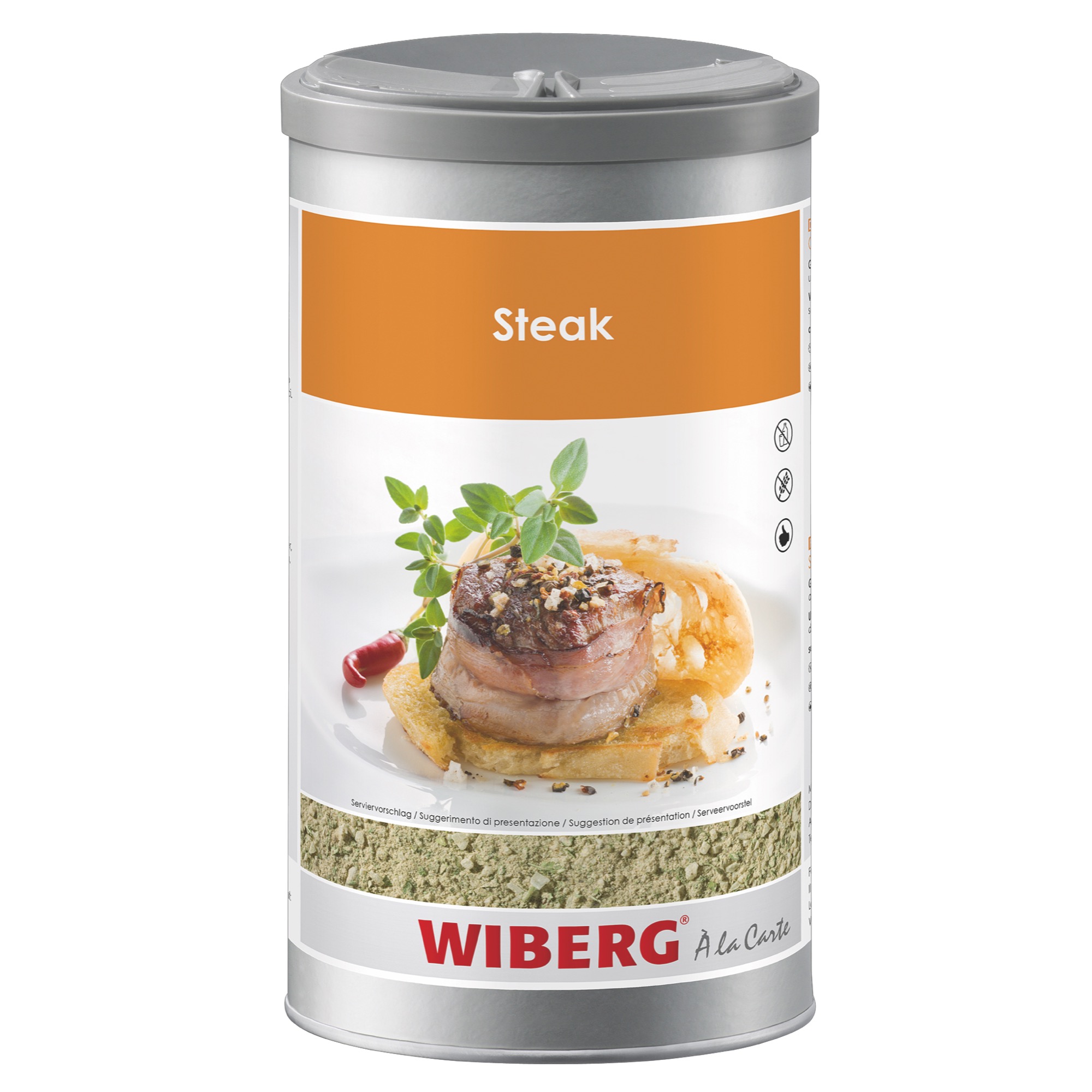 Wiberg koren. soľ na steaky 1200ml