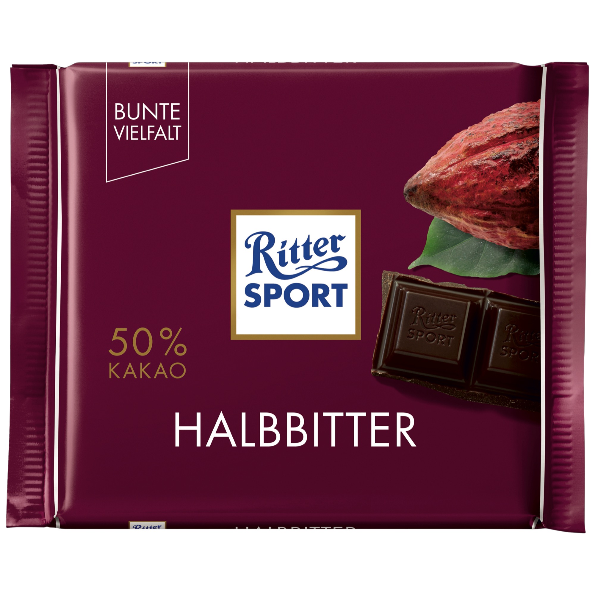 Ritter Sport 100g, jemne horká