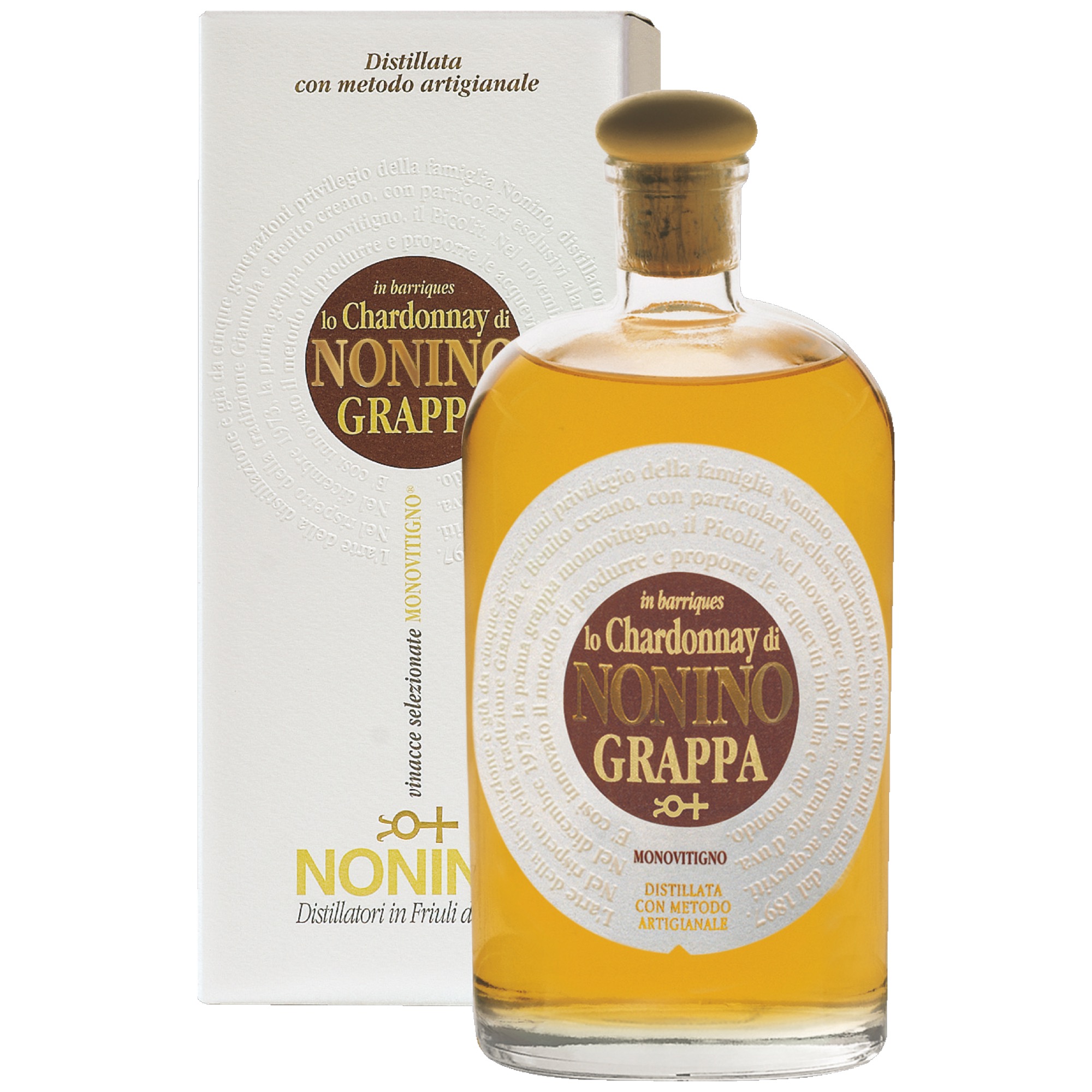 Nonino Grappa Monovit. Lo Chard. darč.0,7l