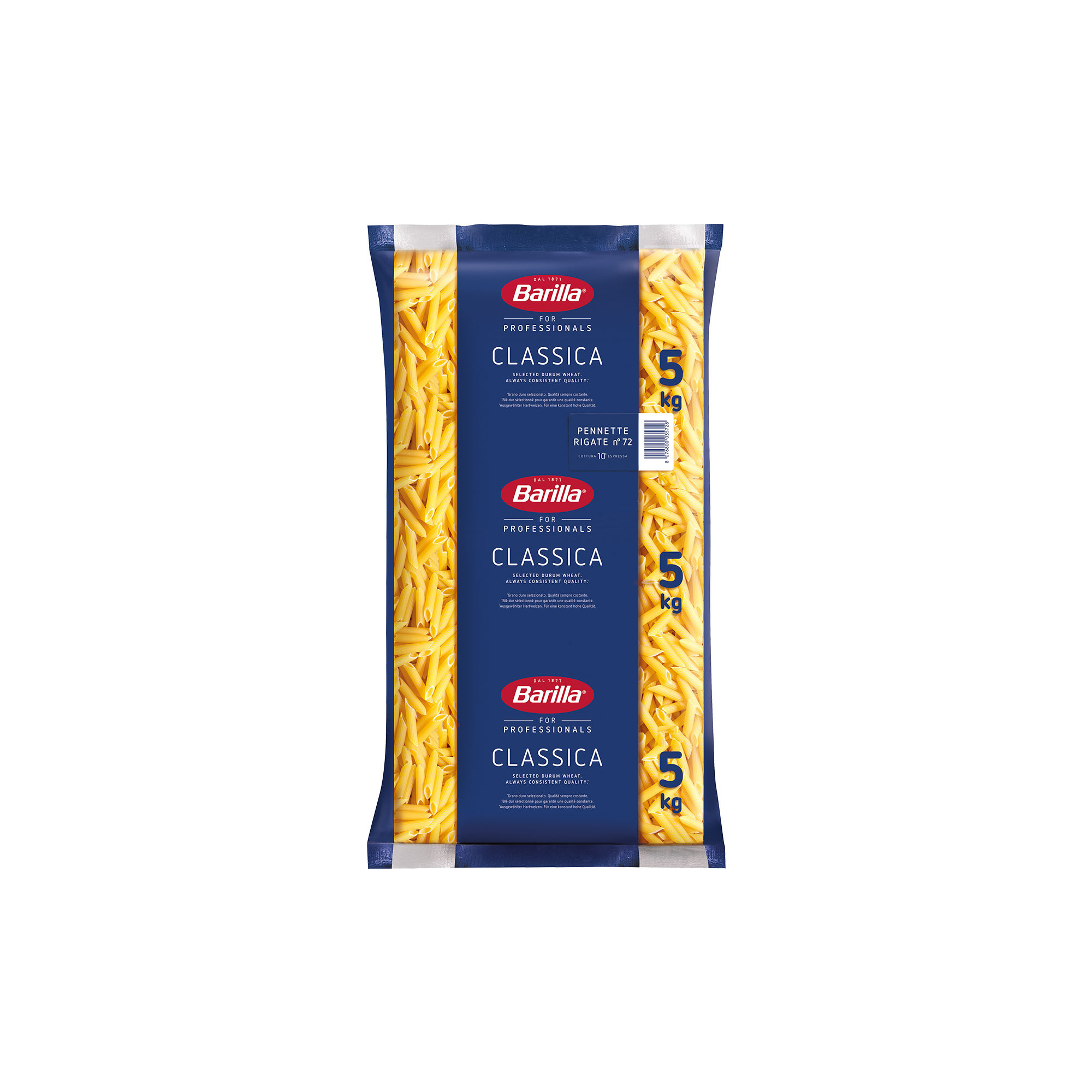 Barilla 5kg, Pennette Rigate No.72