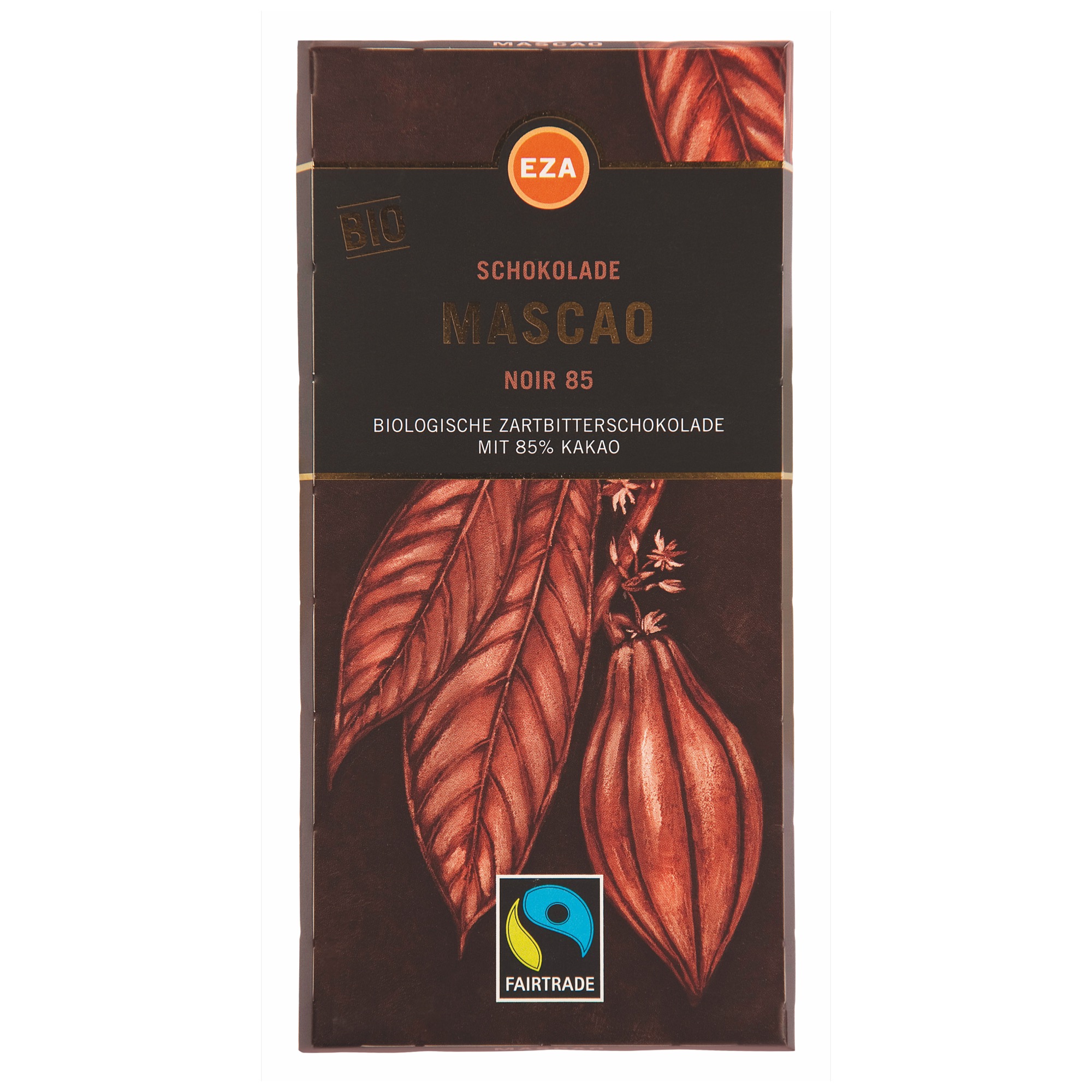 EZA bio čokoláda Mascao 100g noir 85%
