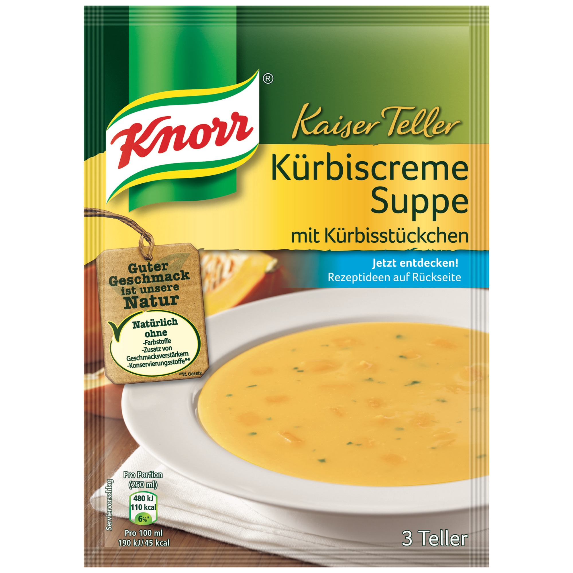 Knorr Kaiser polievka, tekvicová krémová