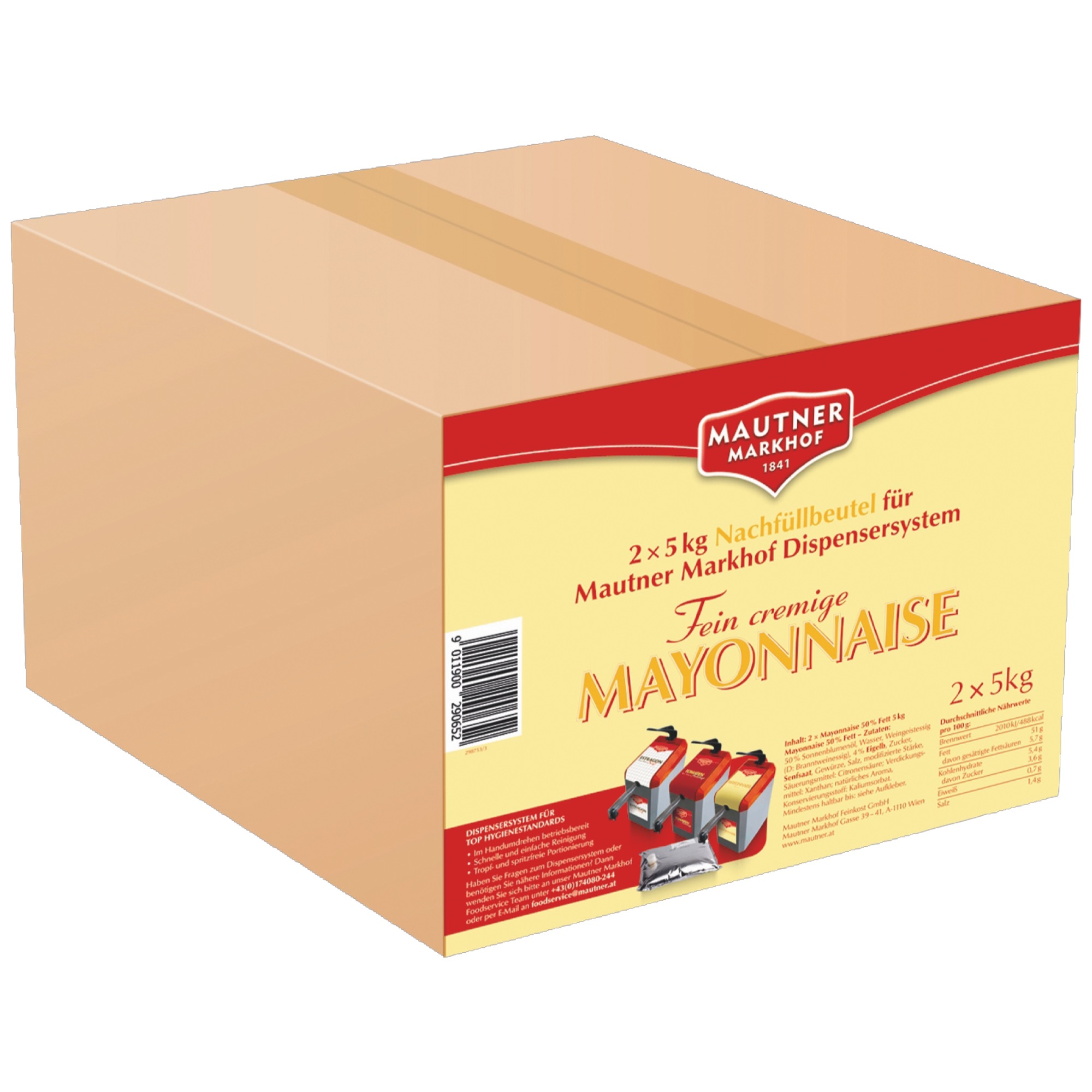 Mautner majonéza 50% vrecko dávk. 5kg