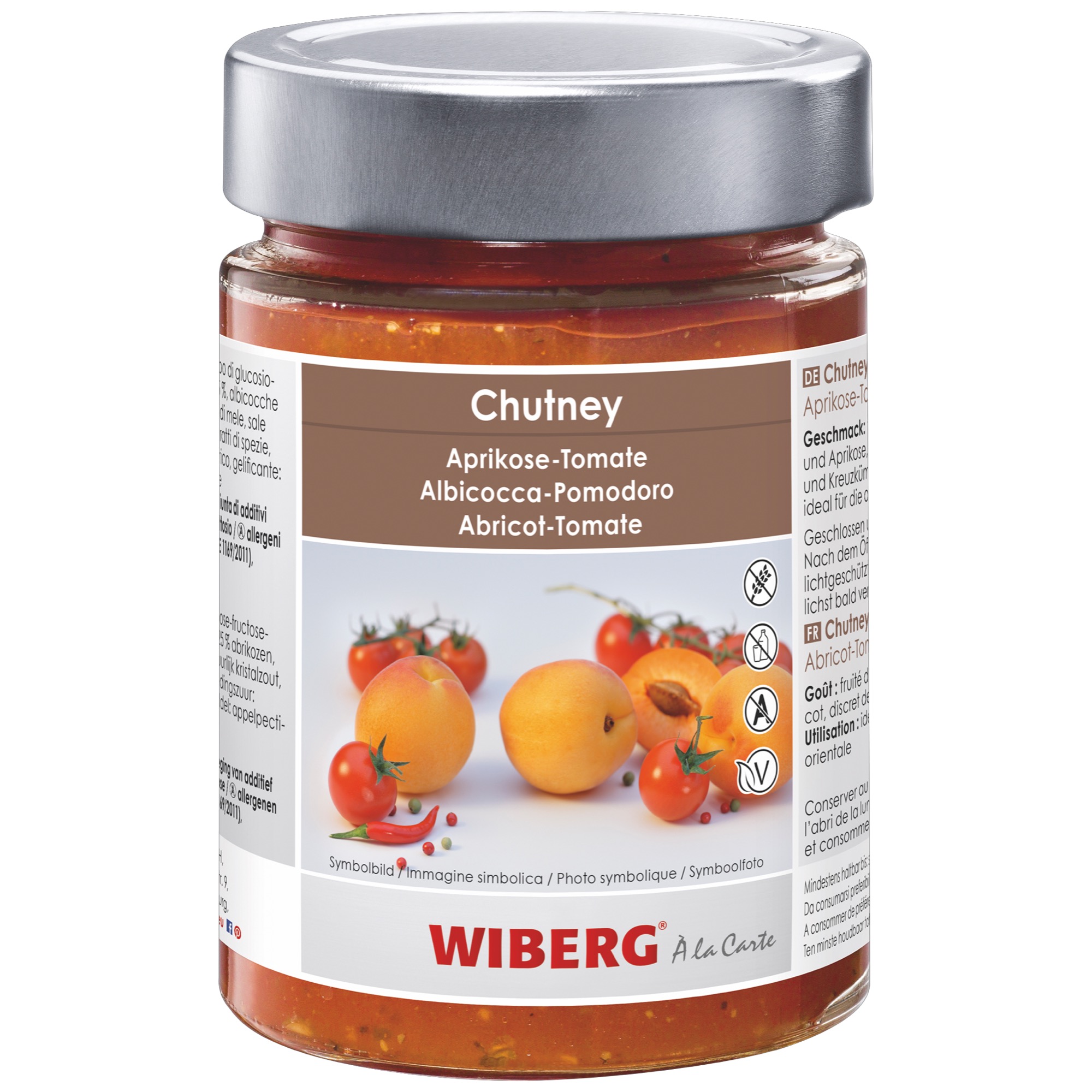 Wiberg Chutney marhule/paradajky 390g