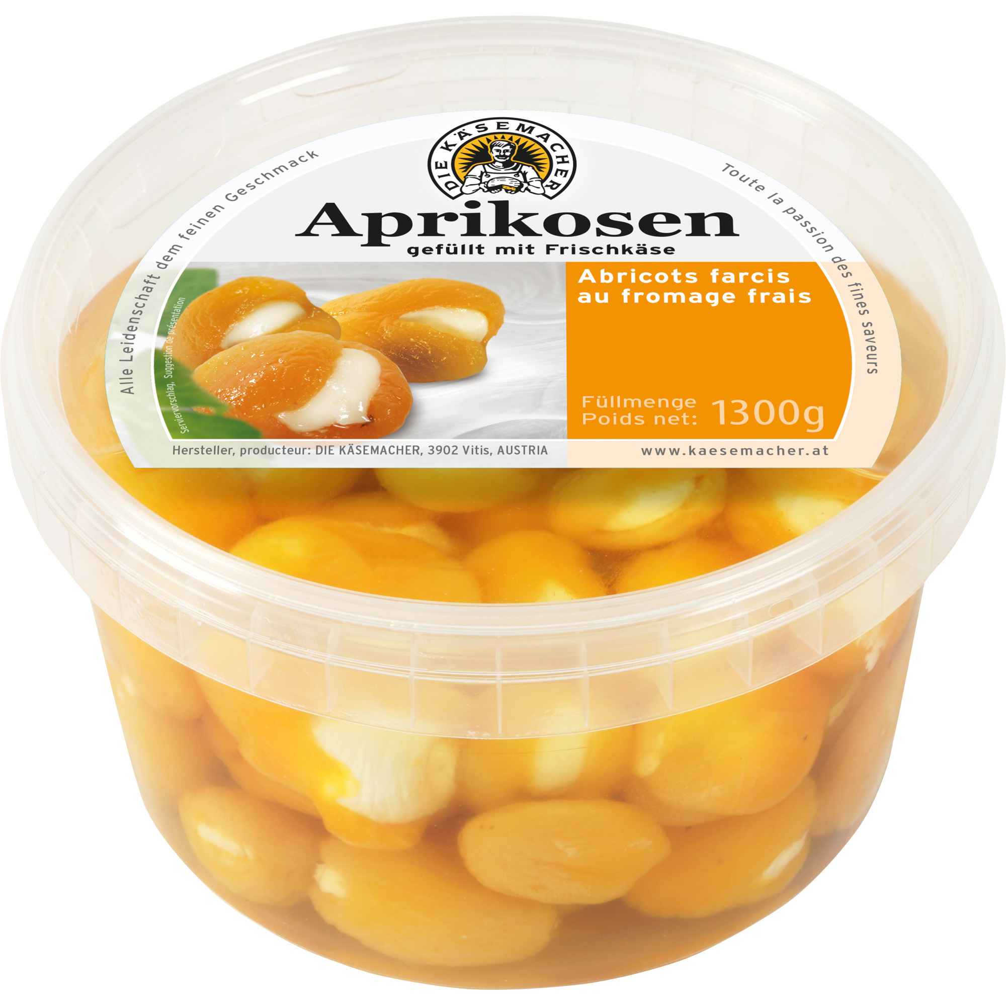 Käsem. Aprikosen mit Frischkäse 1,3kg
