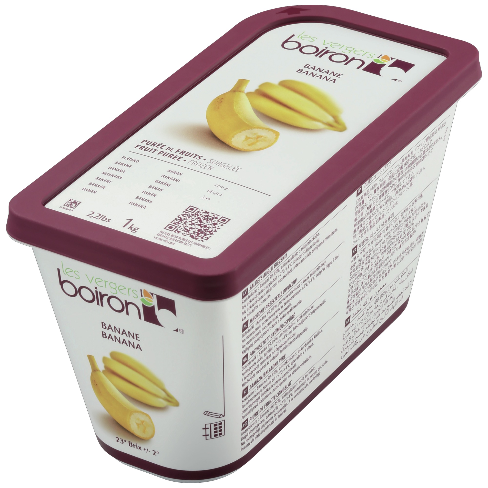 Boiron ovocné pyré banán mraz. 1kg