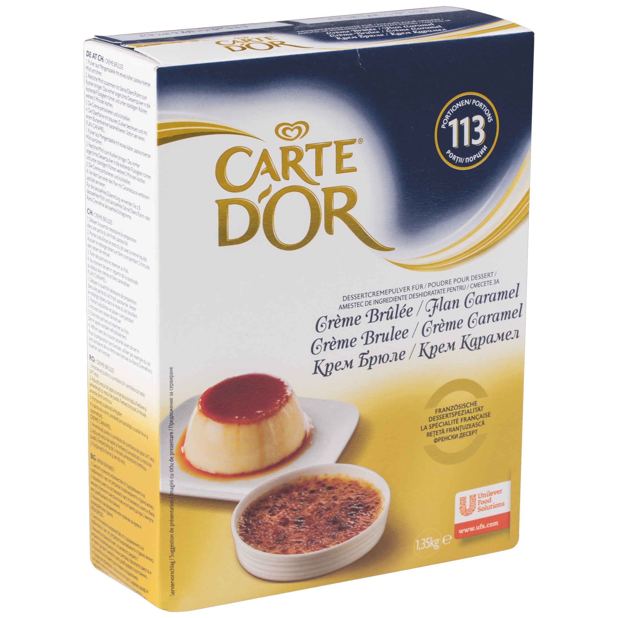 Carte D'Or Creme Brulee Flan Cara.1,25kg