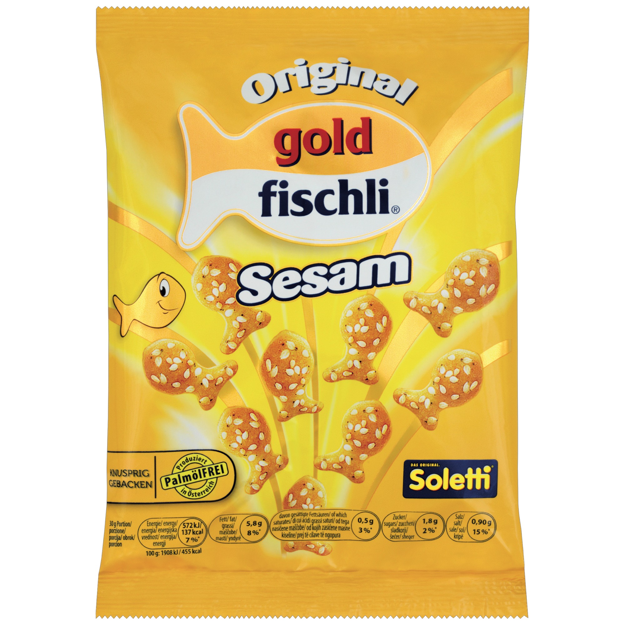 Soletti Goldfischli 100g, so sezamom