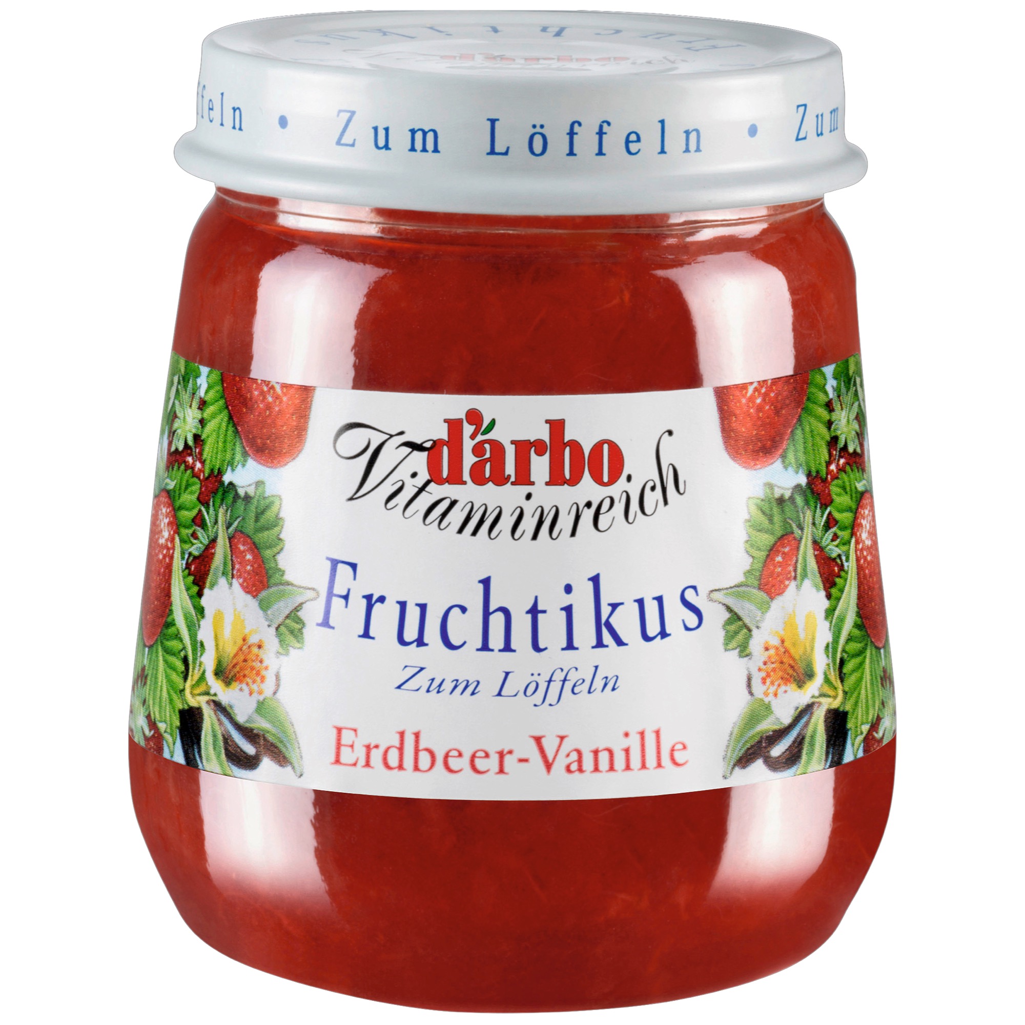 Darbo Fruchtikus 125g, Erdbeer Van. F75%
