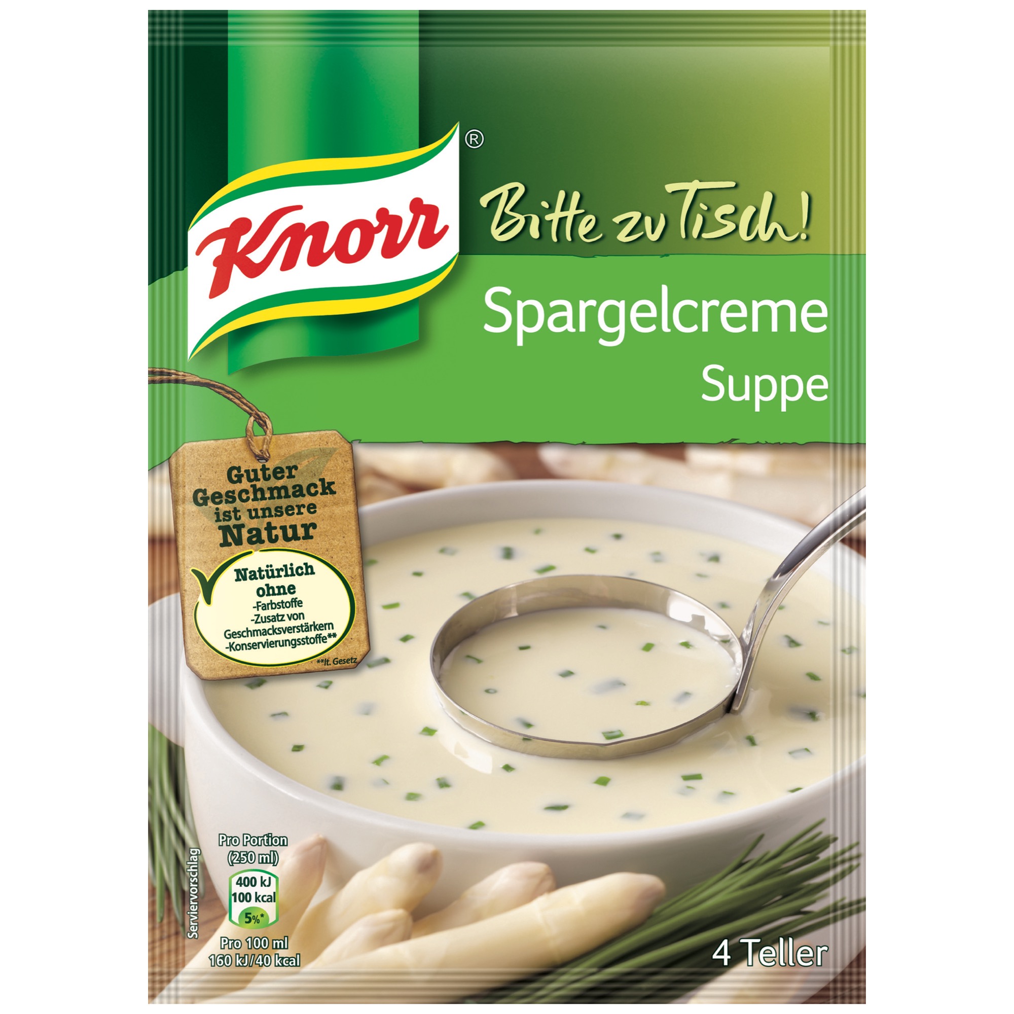 Knorr BZT polievka, špargľová krémová