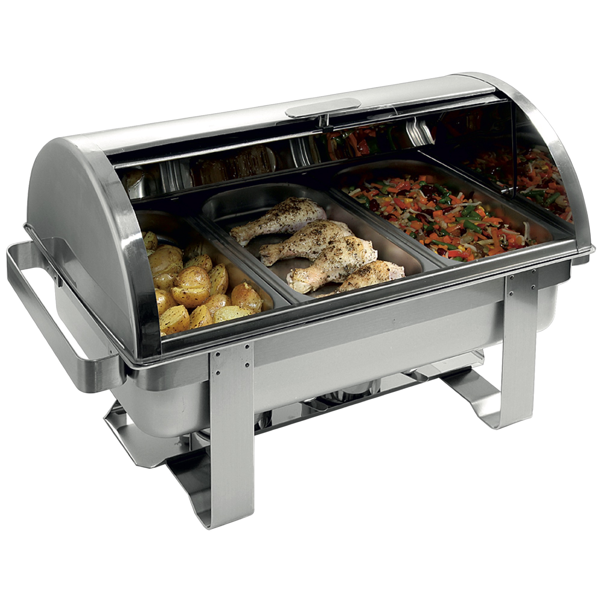 Chafing dish Rolltop GN 1/1 9 lt. Edelst