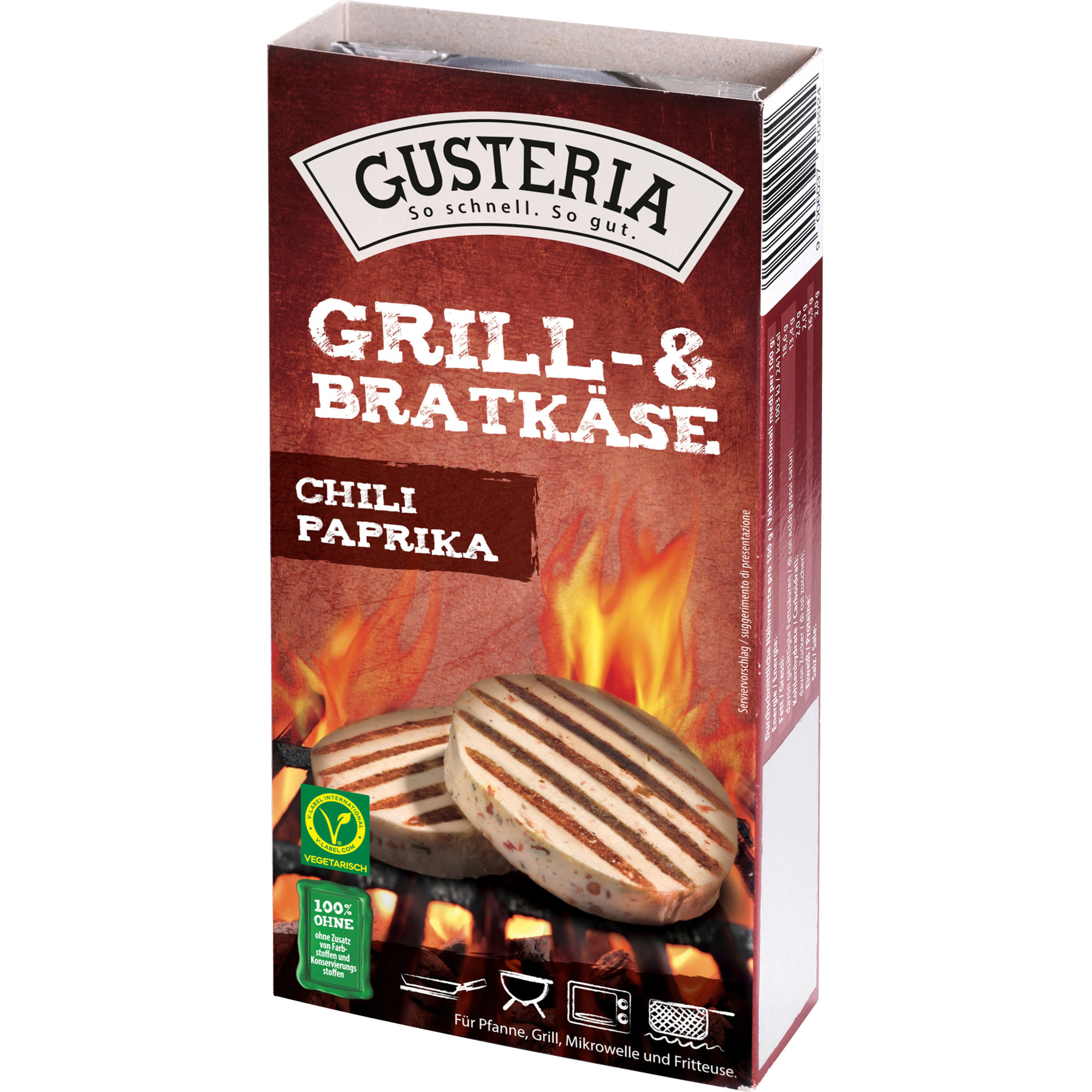 Gusteria Grillkäse 70mm 250g, Chili