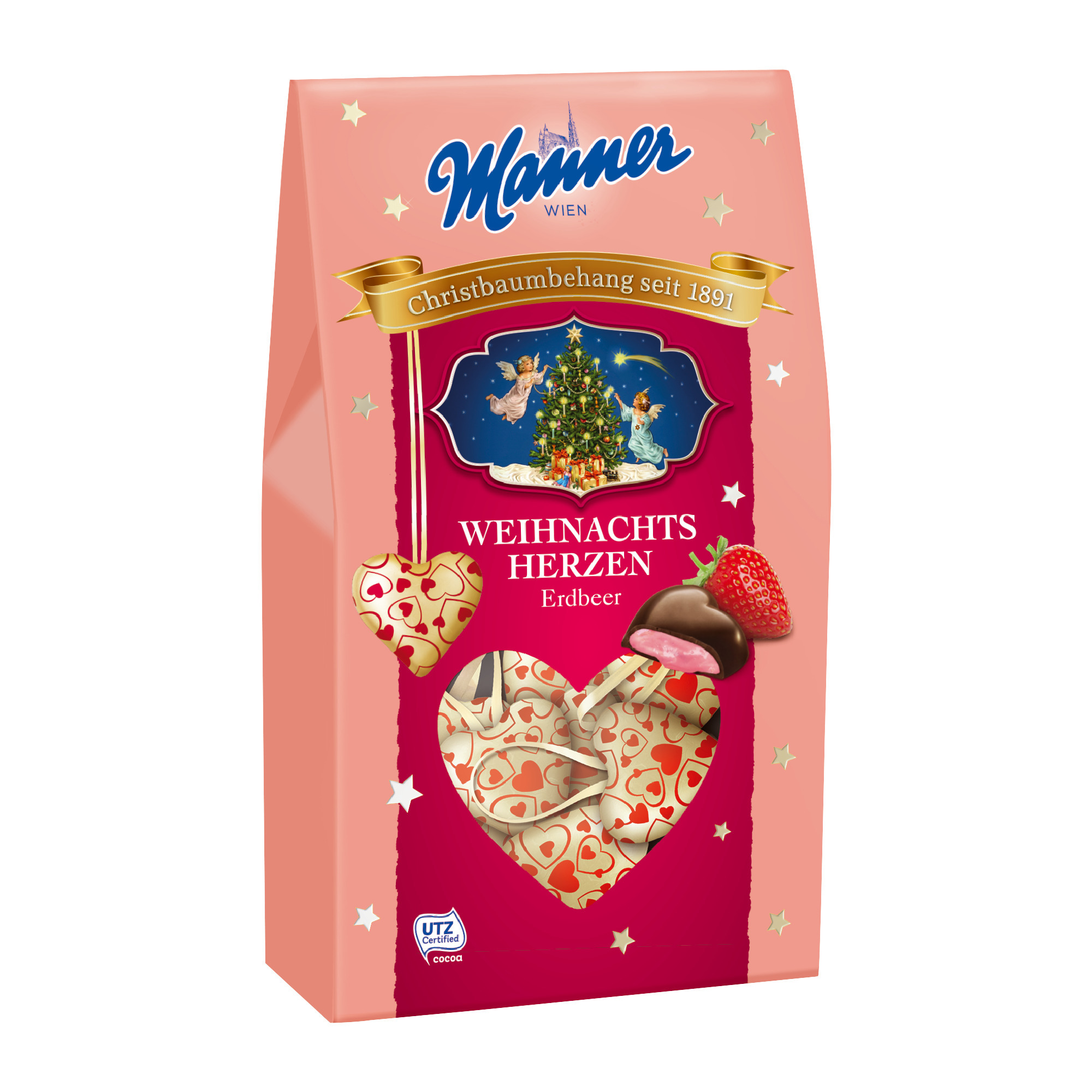 Manner Weih. Fruchtherzen rot 35 Stk.