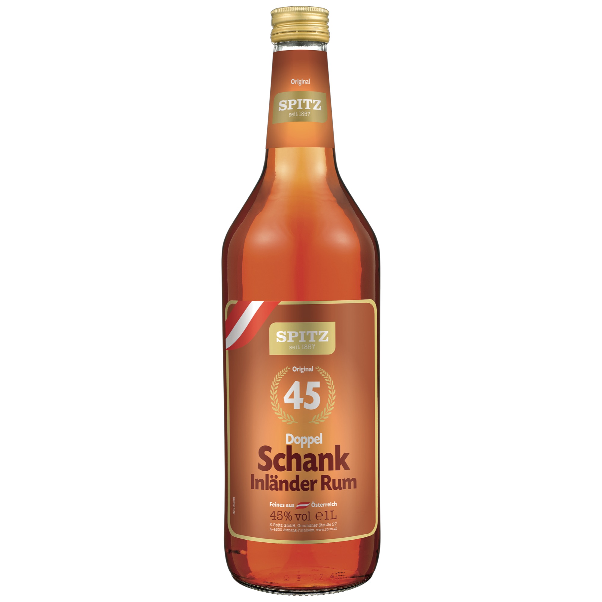Spitz Doppel Schank Rum 45% 1L